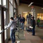 cleaning day at the new church 1